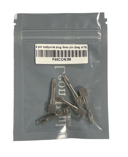 Connettori a 2 pin per cavo del corpo, diametro 3 mm (confezione da 5 unità)