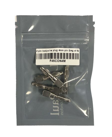 Connettori a 2 pin per cavo del corpo, diametro 4 mm (confezione da 5 unità)